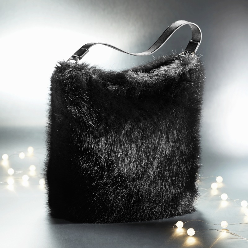 Faux-Fur Tote - MIDNIGHT VELVET CATALOG