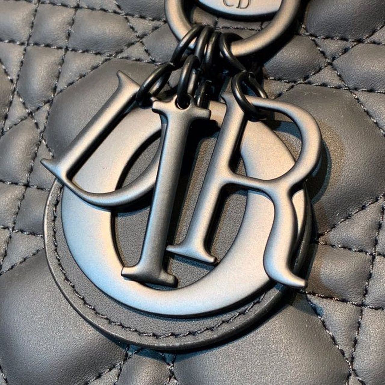 Christian Dior Medium Lady Dior Bag Matte Hardware Black Ultramatte For Women 9.5in/24cm CD M0565SLOI_M9891:1High-quality replica