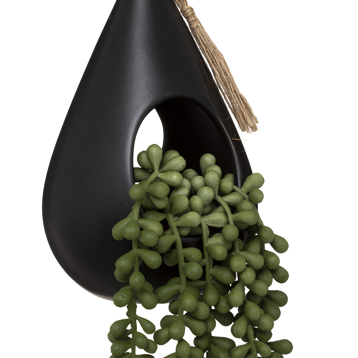 Artificial hanging plant "Tropics" Flowerpot, ceramic, H. 60 cm