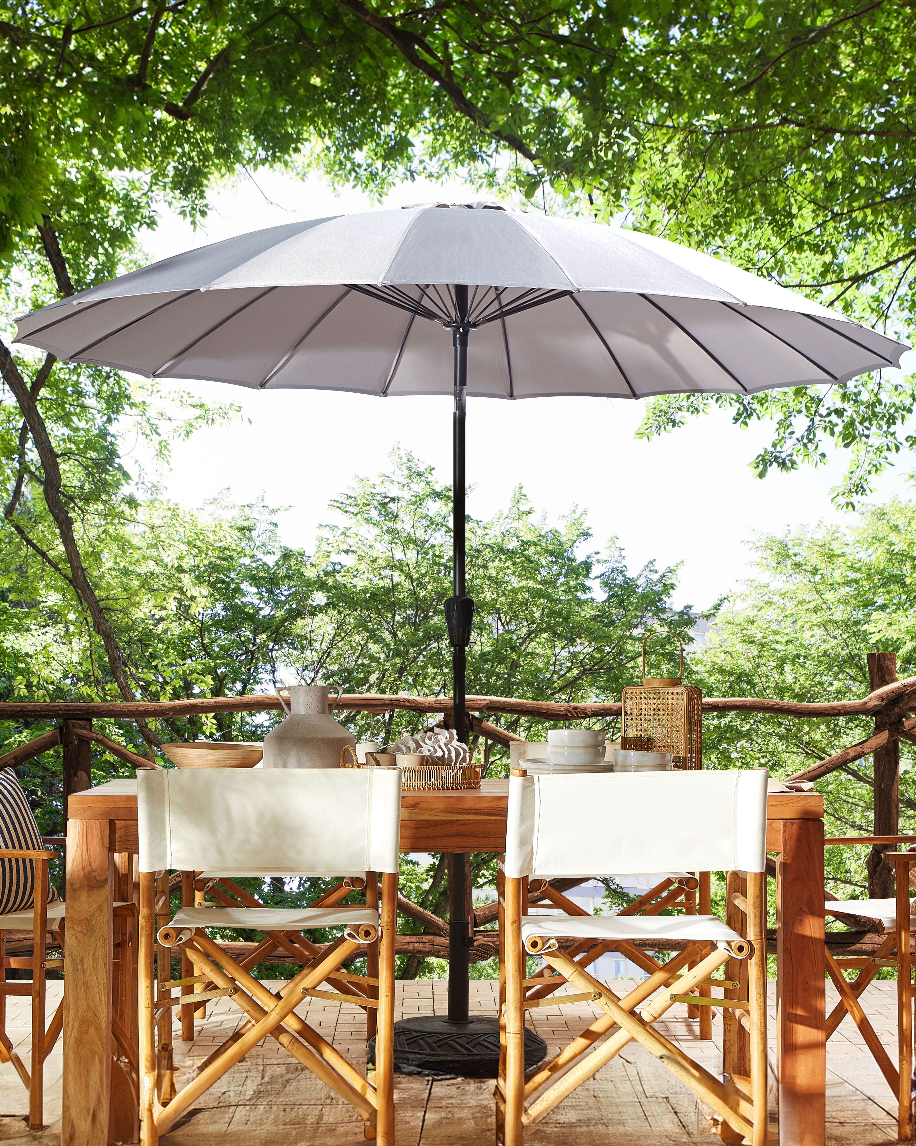 Market Parasol 255 cm BAIA Light Grey