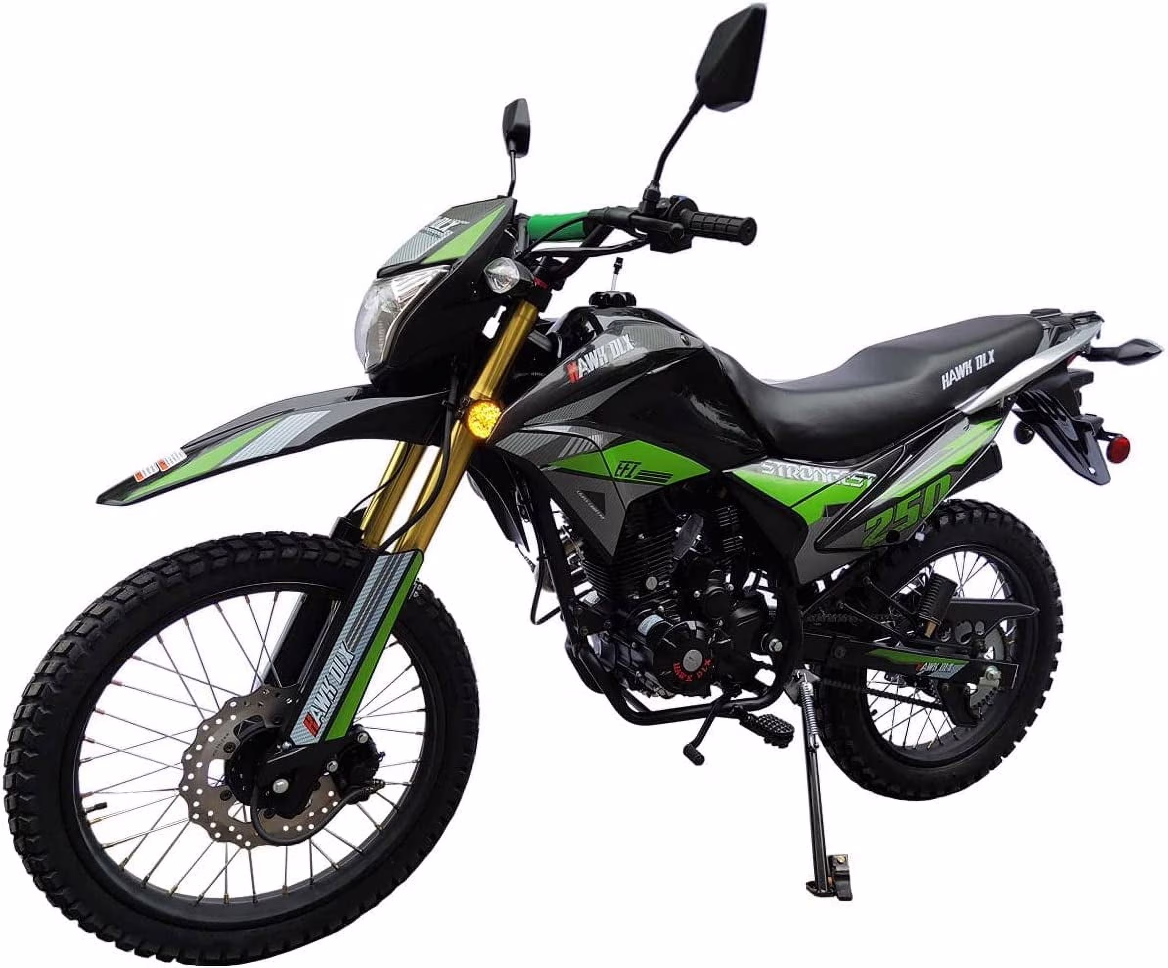 RPS Hawk DLX 250 cc EFI Fuel Injection Enduro Dirtbike gas Bike Hawk EFI Deluxe Gas Motorcycle - Choose your color - Image 5