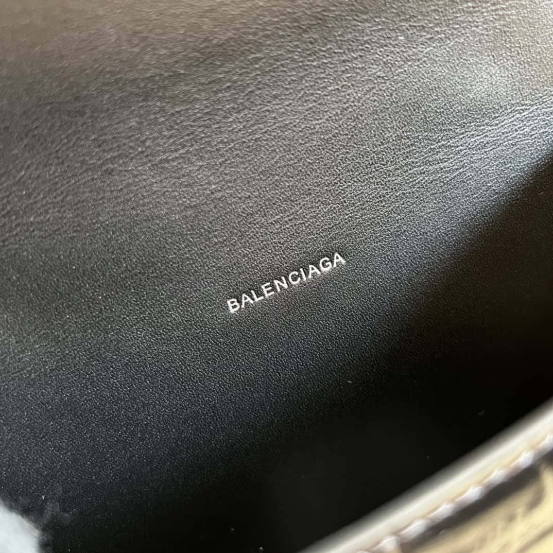 Balenciaga Hourglass Leather Top Handle Replica Bag - Replicaclubs