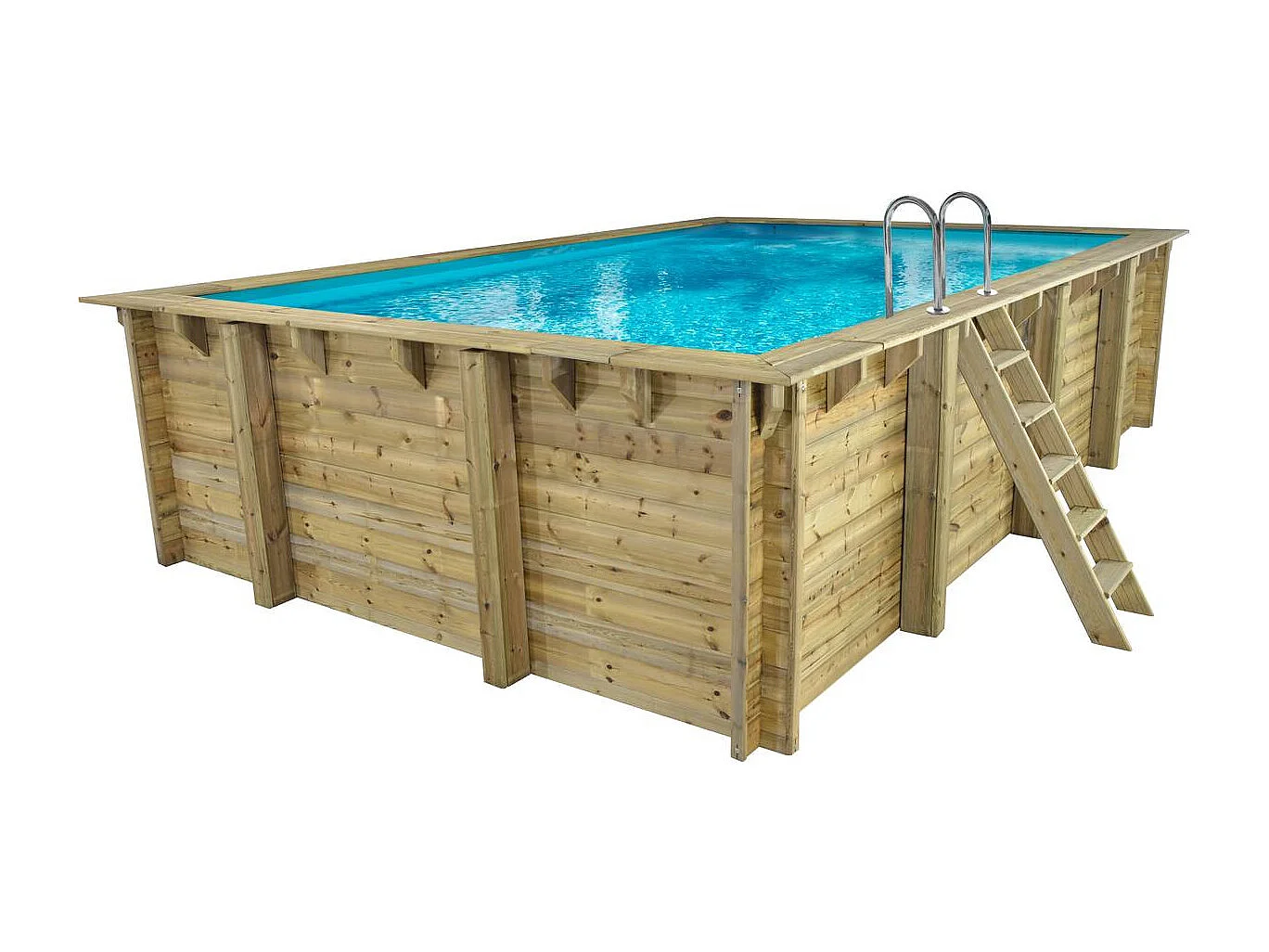 Piscine bois rectangle 