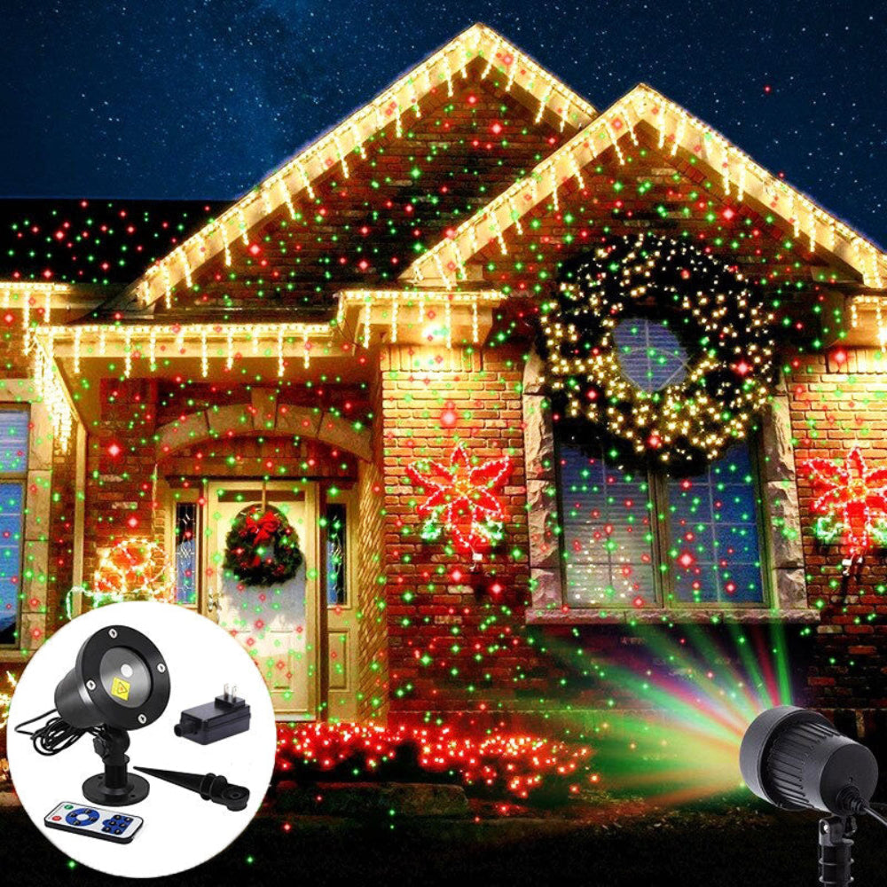 Waterdichte Kerstlichtprojector voor Buiten met Rood/Groene Laserlichteffecten