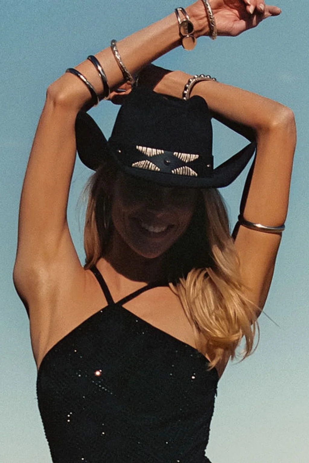 Talon Black Suede Cowboy Hat