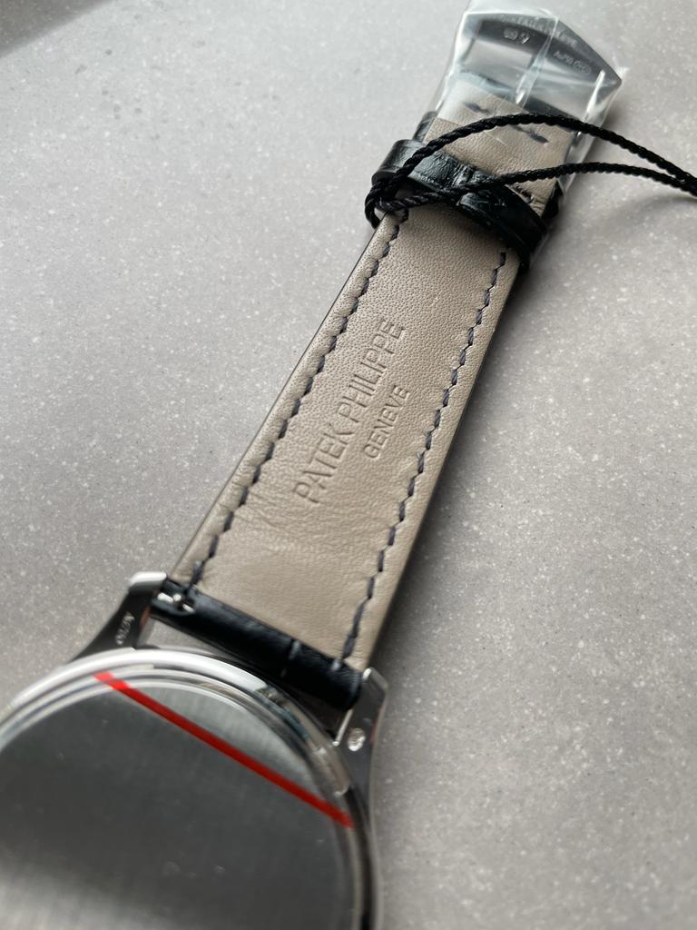 Replica PATEK PHILIPPE Calatrava ZF 5298p Date off White Dial SS bezel ZF factory - Top club