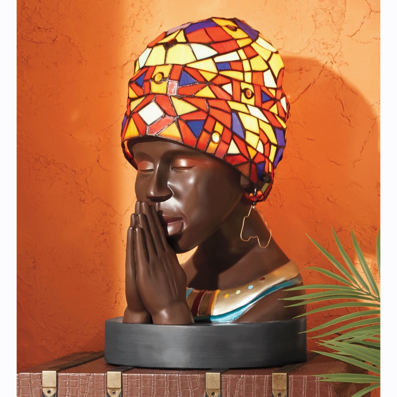 Stained Glass Headwrap Table Lamp - MIDNIGHT VELVET CATALOG