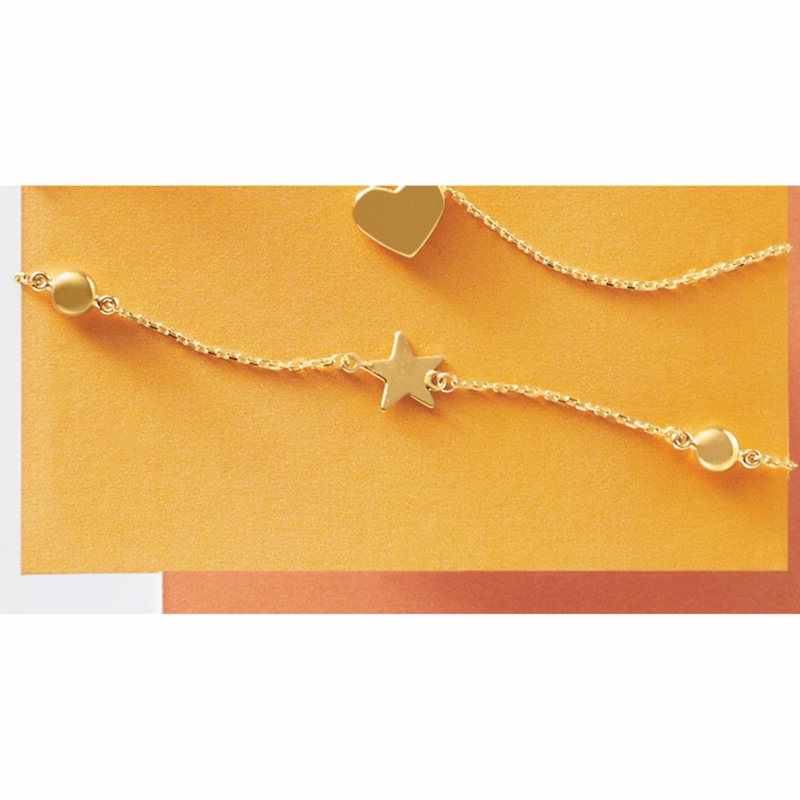 10K Gold Star Bracelet - MIDNIGHT VELVET CATALOG