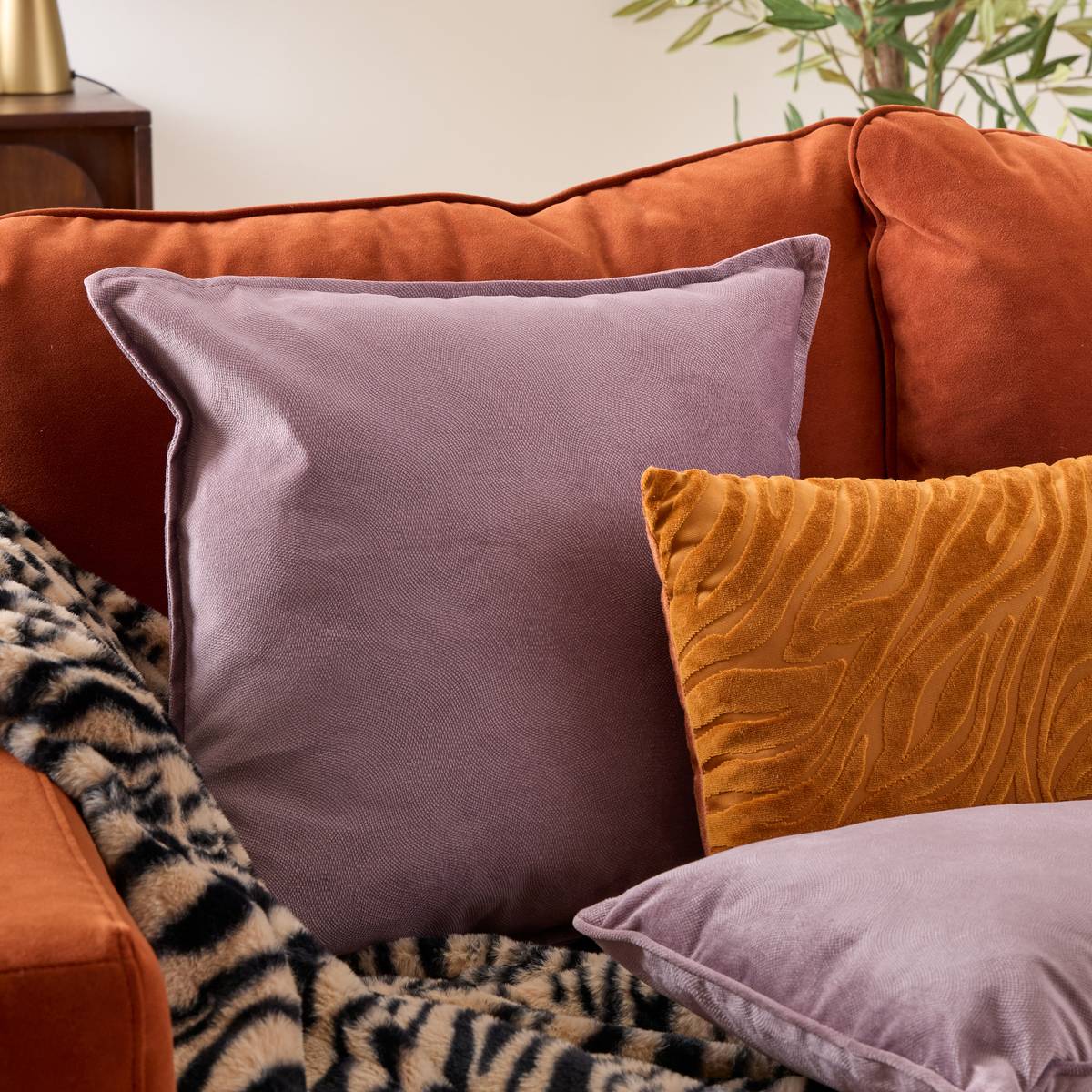 Cushion "Lilou Light Violet, 45x45 cm