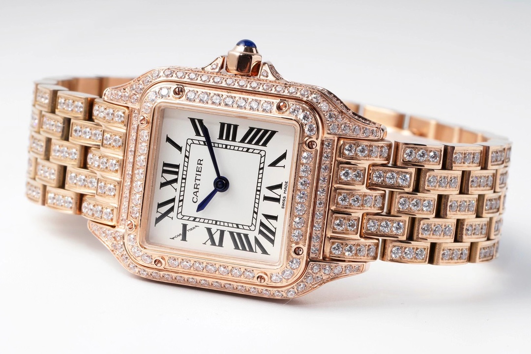 Cartier Cheetah Full of Diamonds Ladies' 37MM-Rose Gold(1:1 replica) - Top club