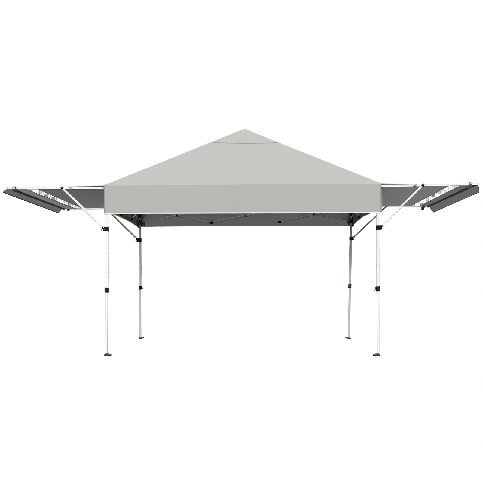 Patiojoy 10x17ft Pop up Canopy 3 Height Adjustment Folding Tent with Roller Bag White - Image 3