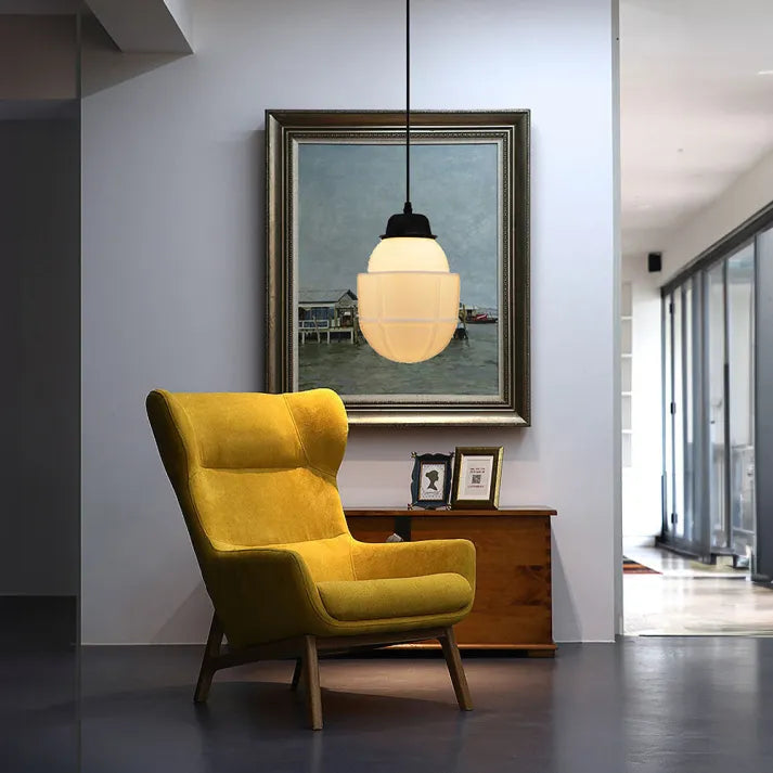 TimelessGlow – Geometrische Hanglamp in Mat Glas