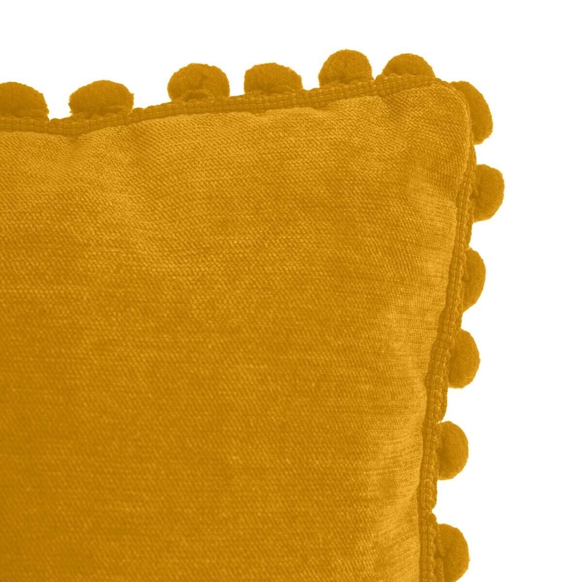 Cushion with tassels Mustard yellow, 40x40 cm