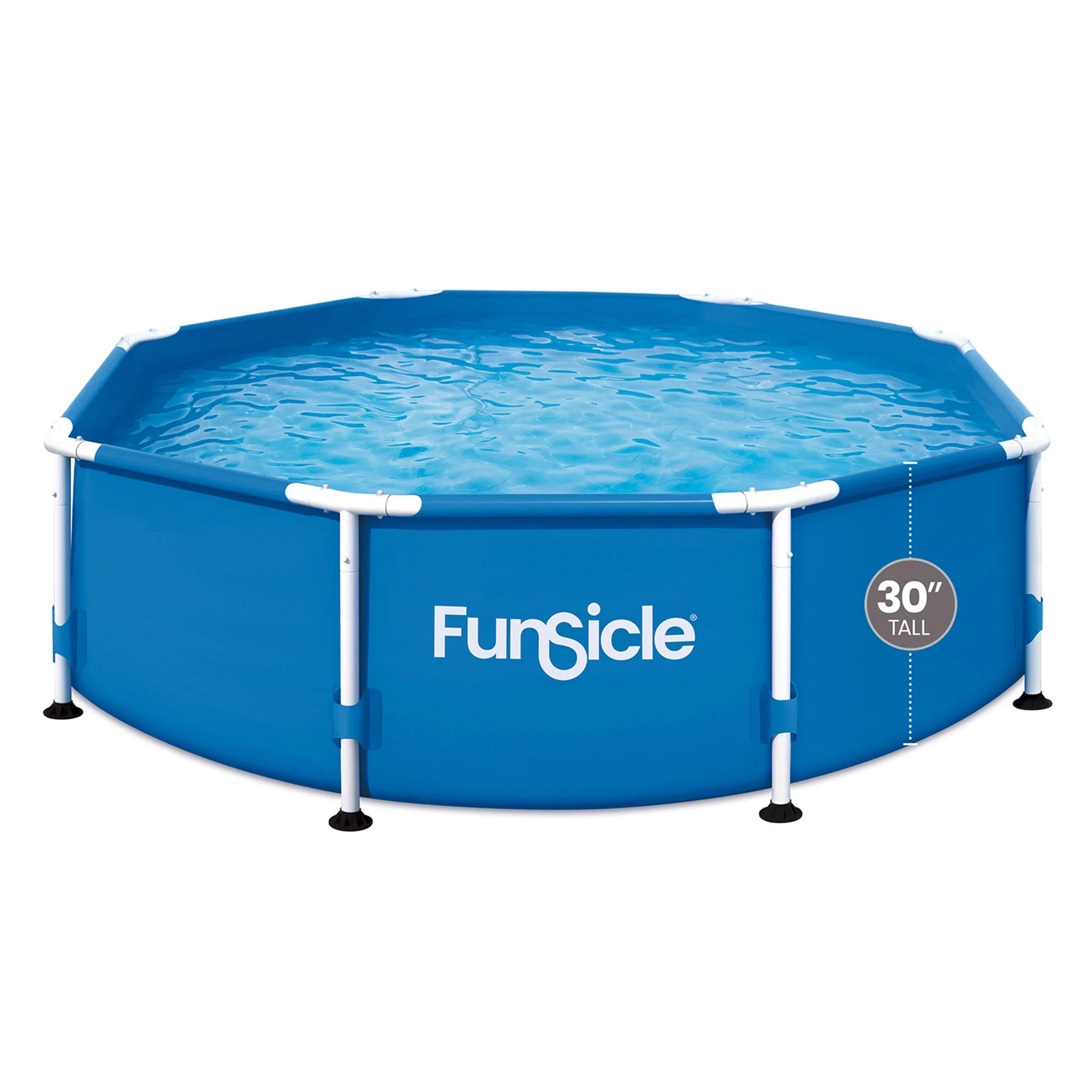 Funsicle 10' x 30" Activity Above Ground Swimming Pool Set with 2-in-1 Pump, Round Frame - Image 11
