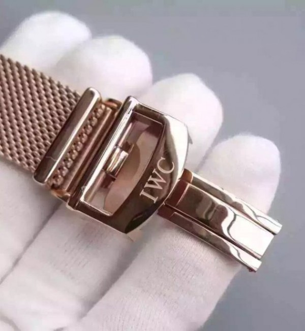 Replica IWC YL Portuguese RG IW5001 White Dial - Elite Watch Atelier