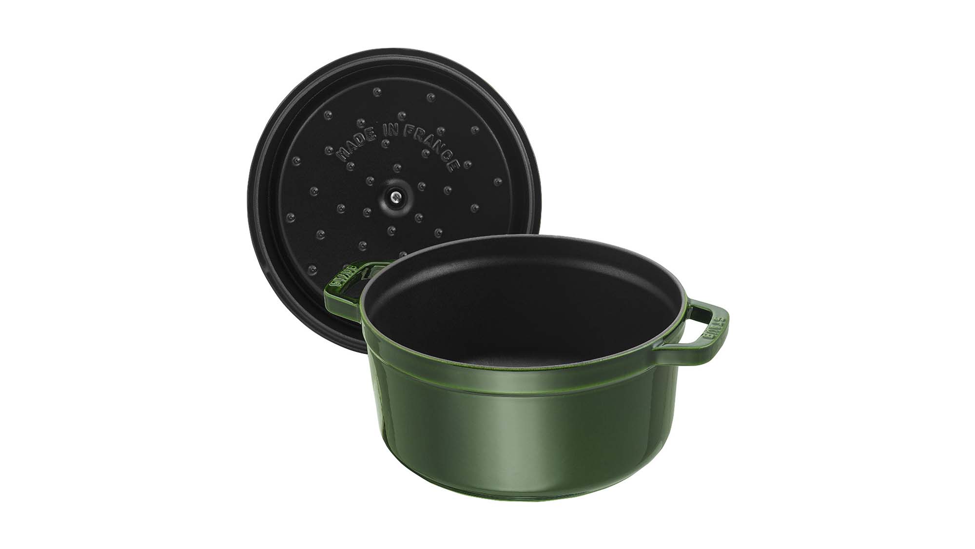 Staub Cast Iron 2.75-qt Round Cocotte - Basil - Image 4