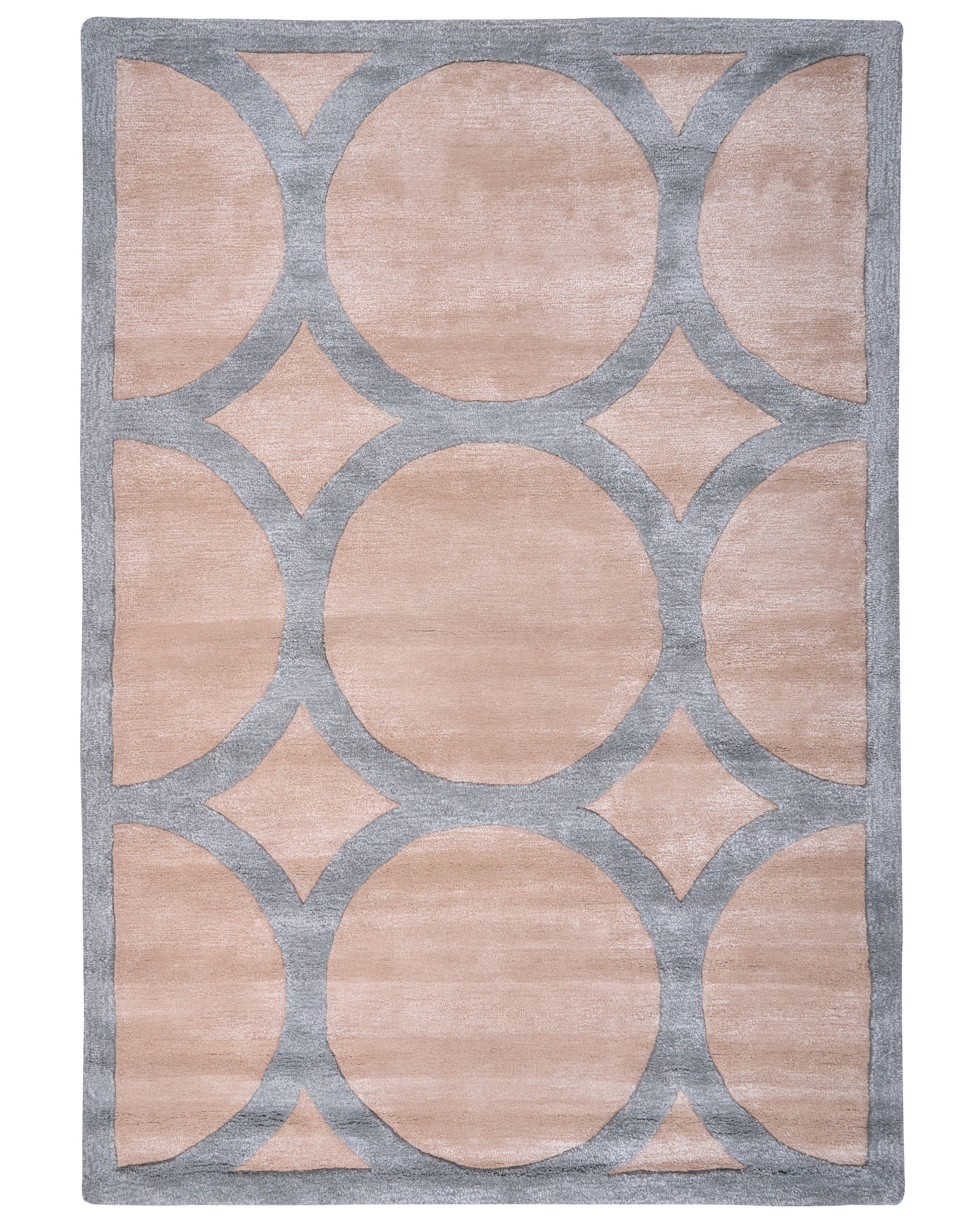 Rug MALAN Light Brown 160 x 230 cm Viscose