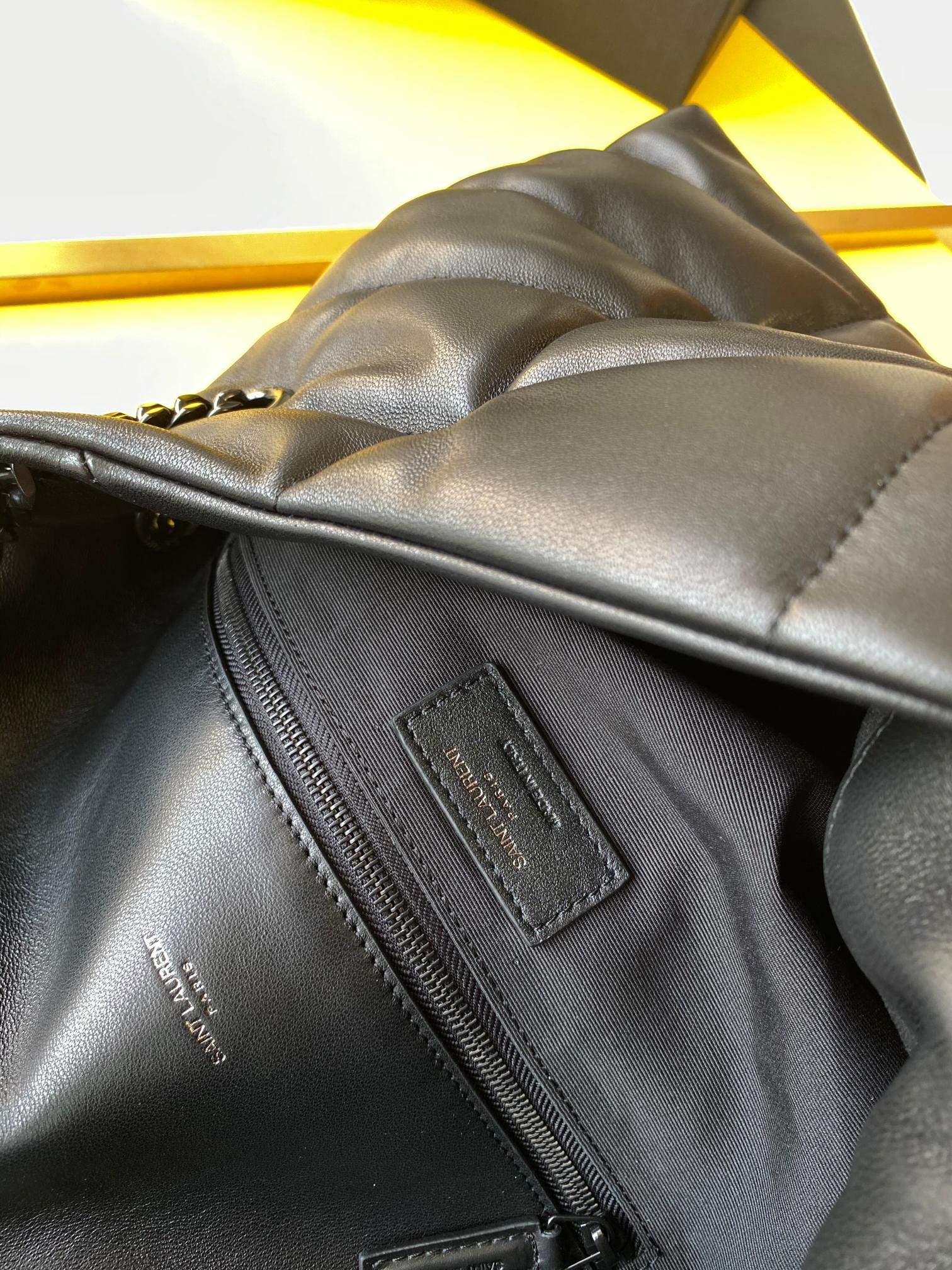 PUFFER MEDIUM CHAIN BAG IN DENIM AND SMOOTH LEATHER1:1High-quality replica