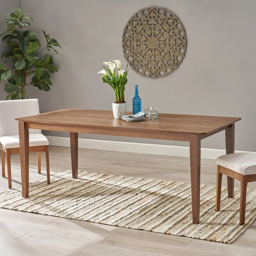 Christopher Knight Home Dickinson Farmhouse Dining Table by  Black Finish Black Finish