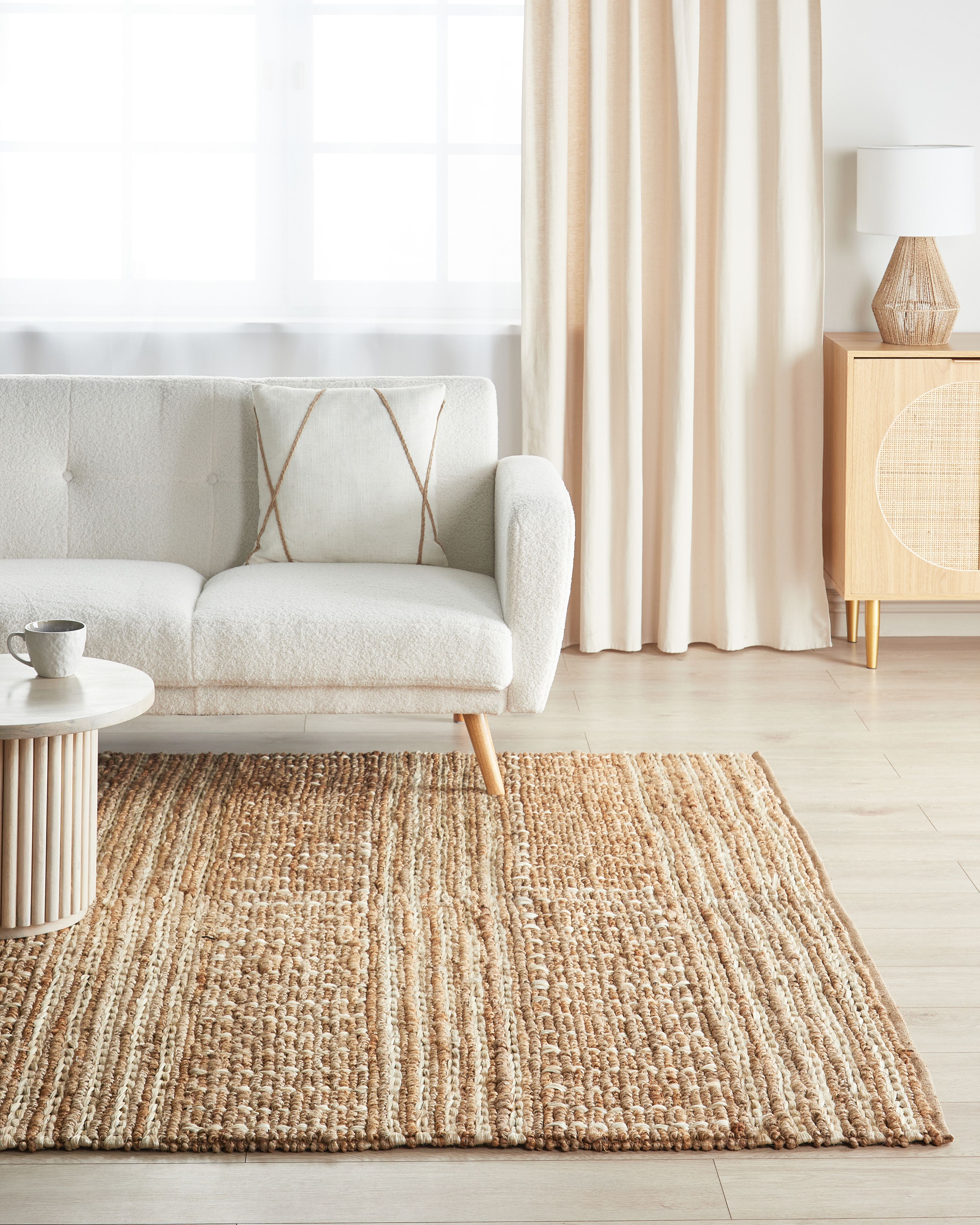 Rug KAMBERLI Beige 200 x 300 cm Jute