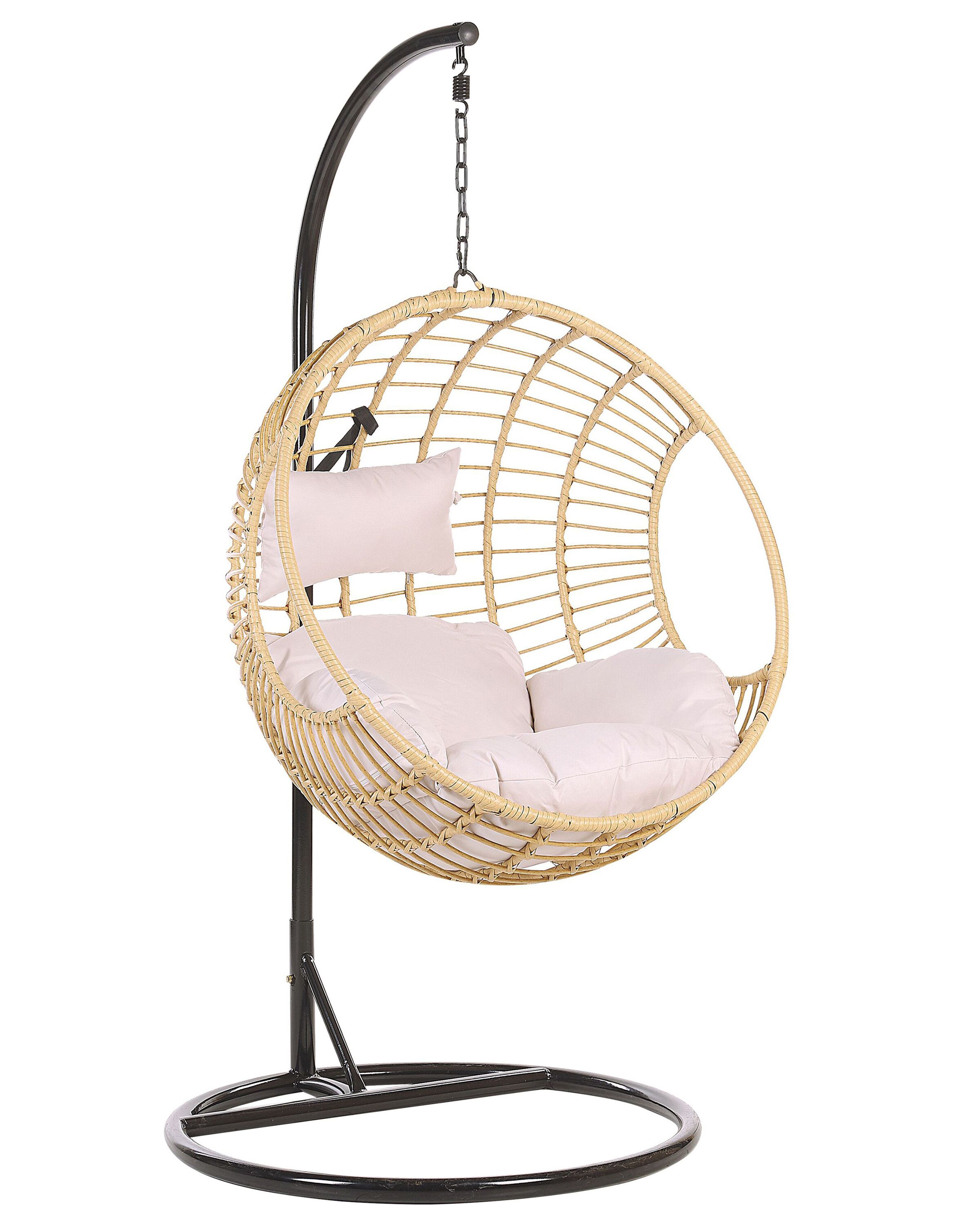 Hanging Chair with Stand ASPIO PE Rattan Natural
