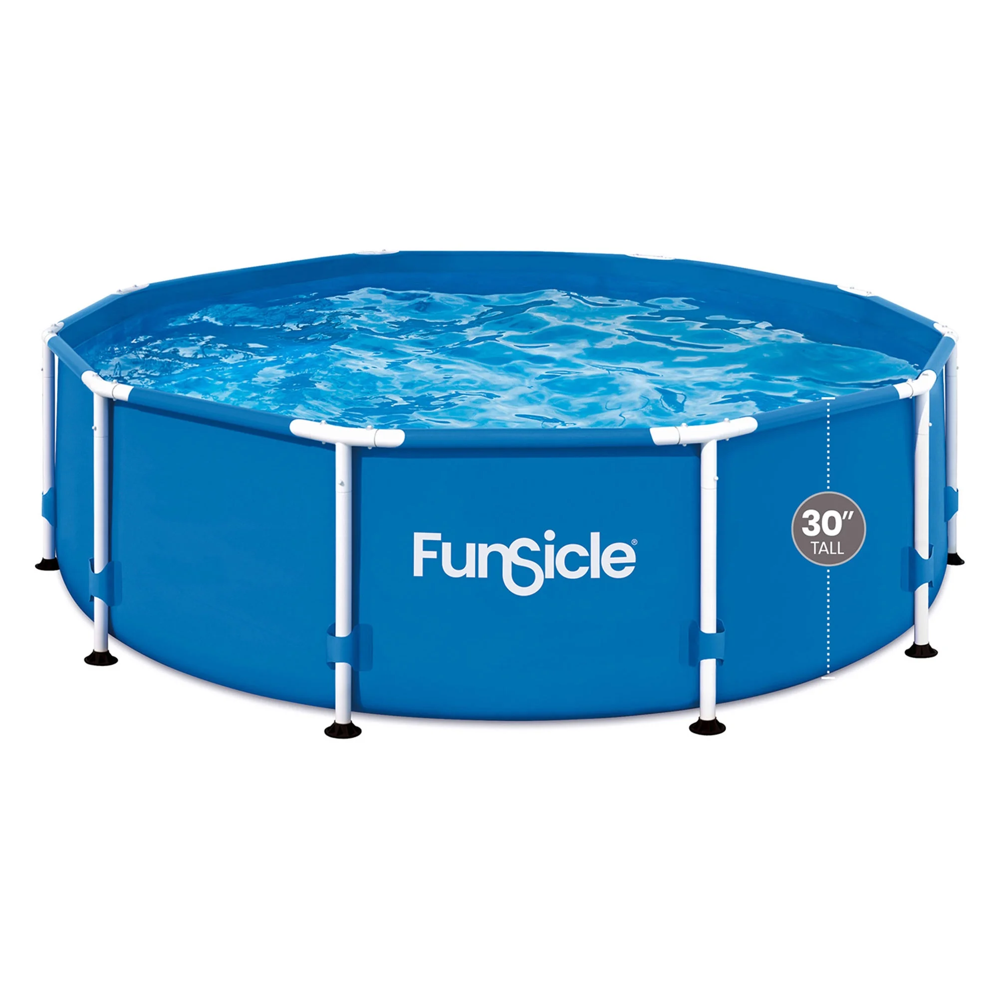 Funsicle 10' x 30" Activity Above Ground Swimming Pool Set with 2-in-1 Pump, Round Frame - Image 7