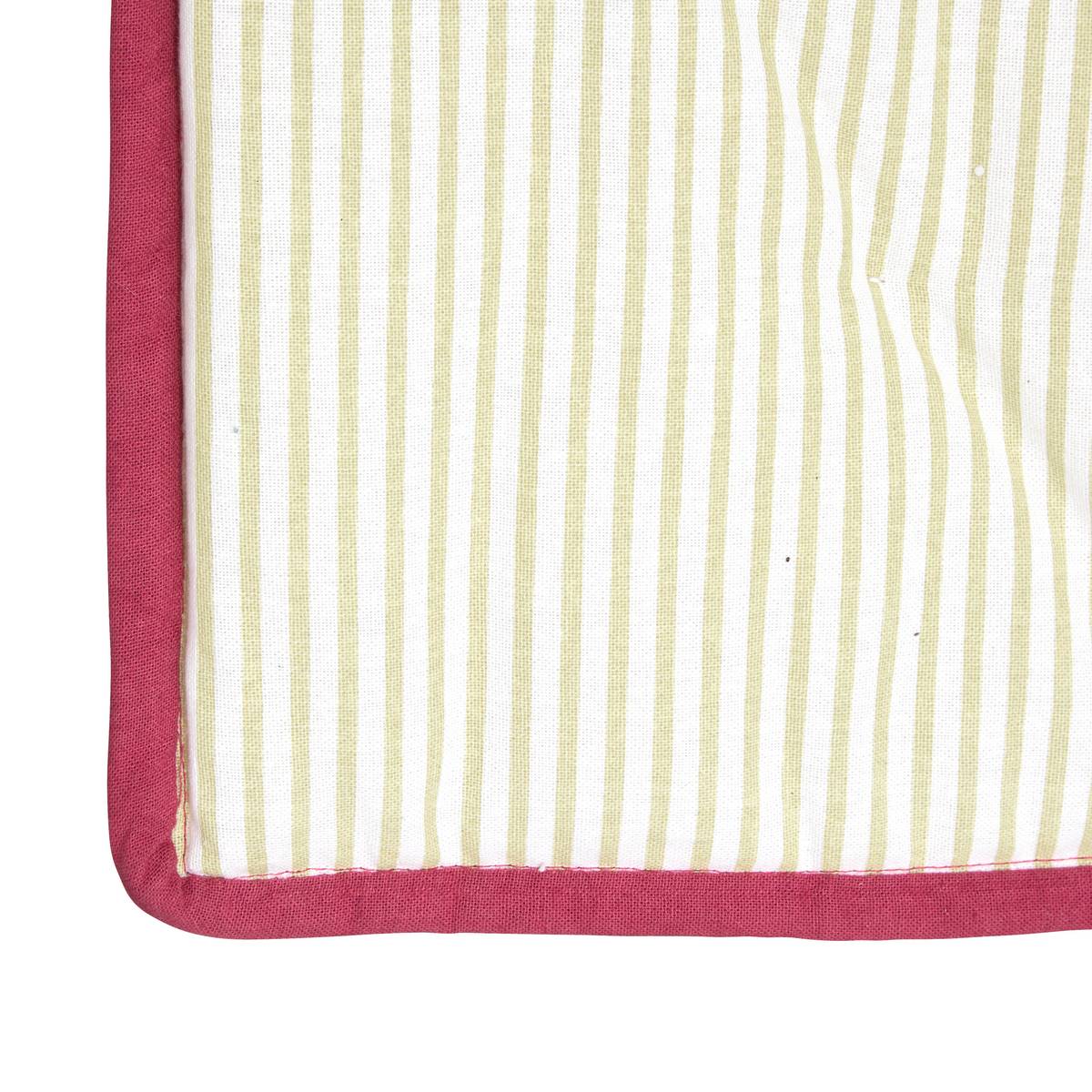 Seat cushion "Rose Blossom " Light green, 180x60 cm