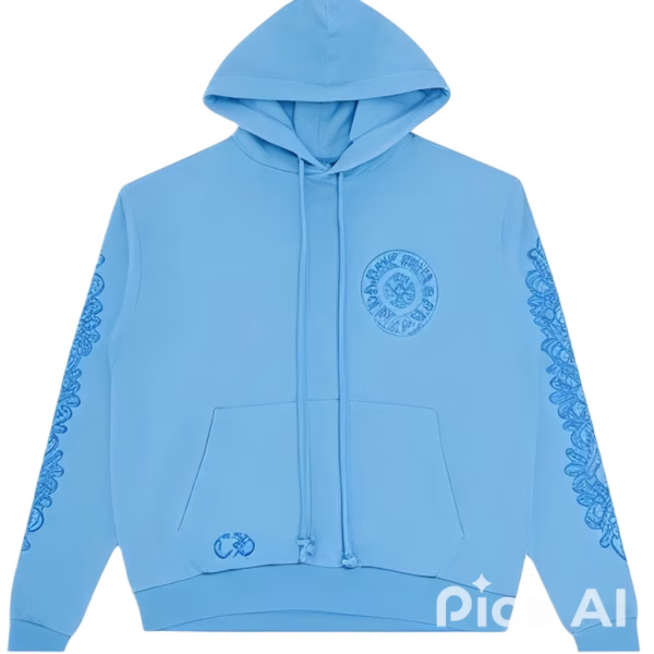 Chrome Hearts Sanskrit Hoodie Blue
