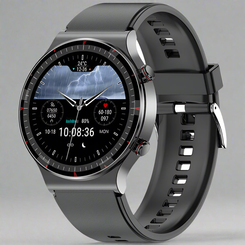 Geavanceerde Smartwatch voor Gezondheidsmonitoring met HD Touchscreen en Sportmodi – 24/7 Hartslagmeting en Bloeddrukanalyse
