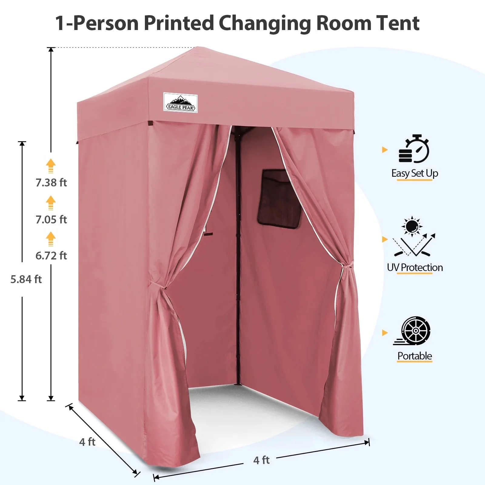 EAGLE PEAK Ultra Compact 4 ft x 4 ft Pop-Up Changing Room Canopy - Flex - Image 125 EAGLE PEAK Ultra Compact 4 ft x 4 ft Pop-Up Changing Room Canopy - Flex - Image 125