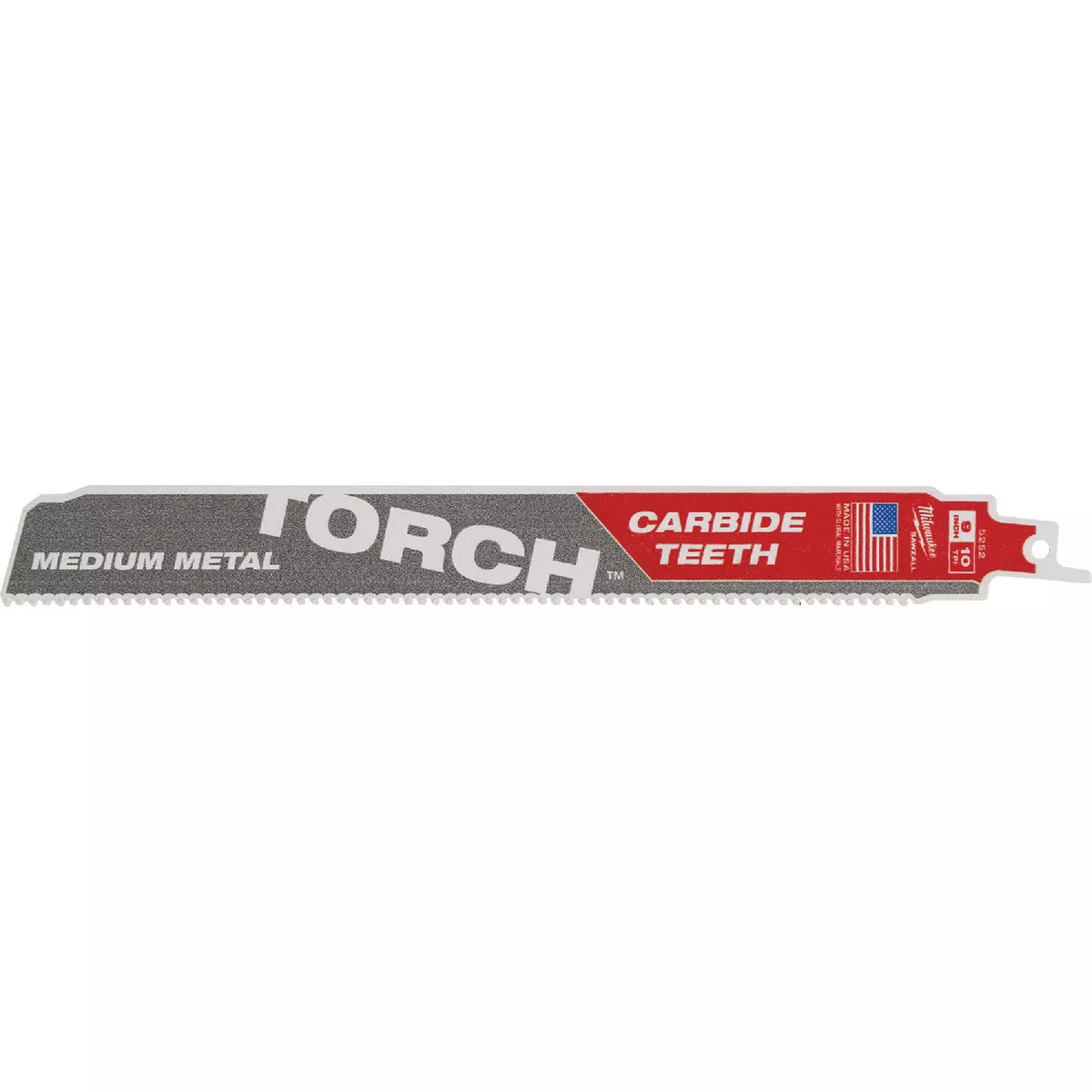 Milwaukee SAWZALL TORCH 9 In. 10 TPI Carbide Medium Metal Reciprocating Saw Blade
