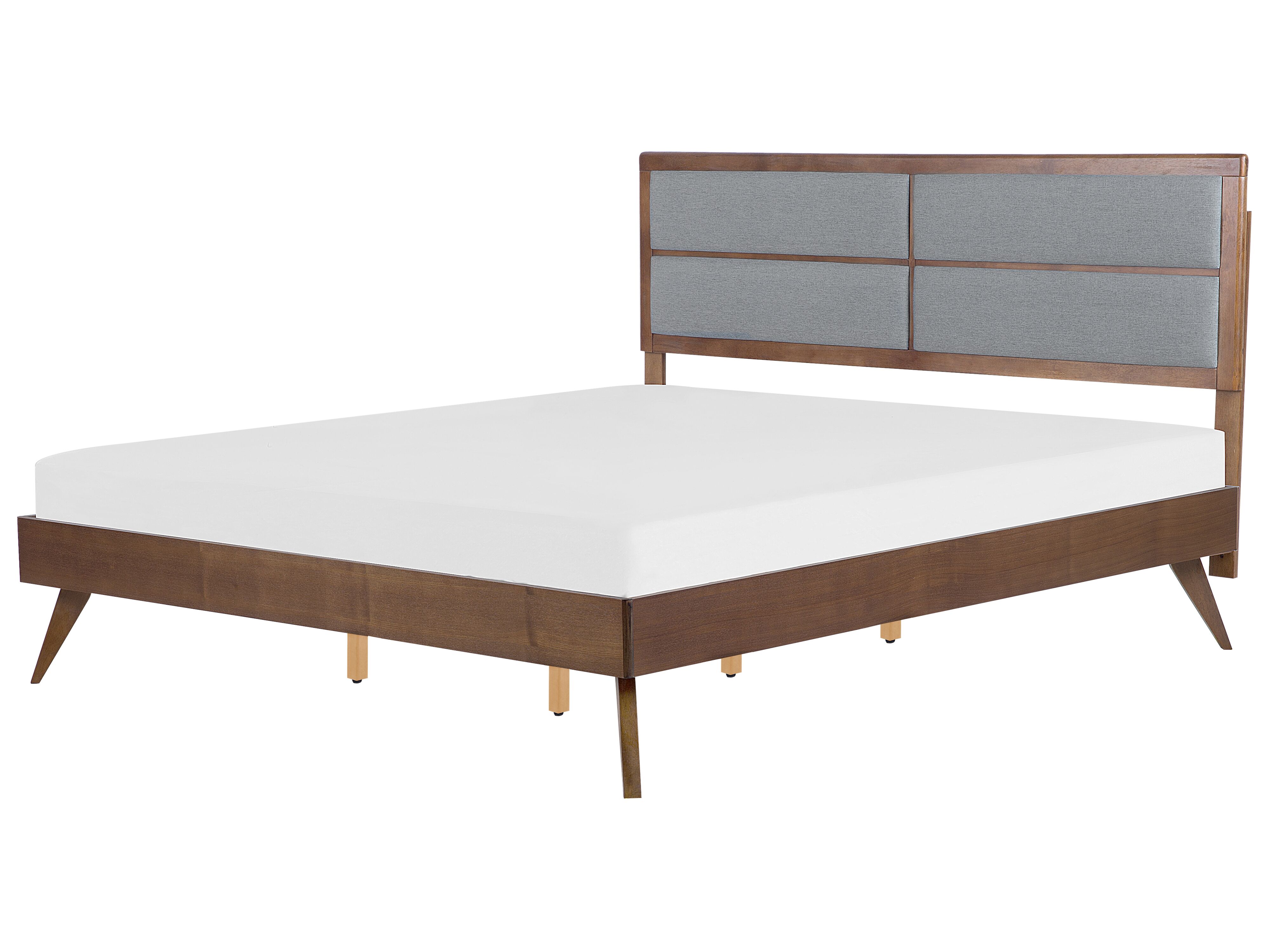 Bed POISSY 180 x 200 cm (EU Super King) Dark Ash Wood