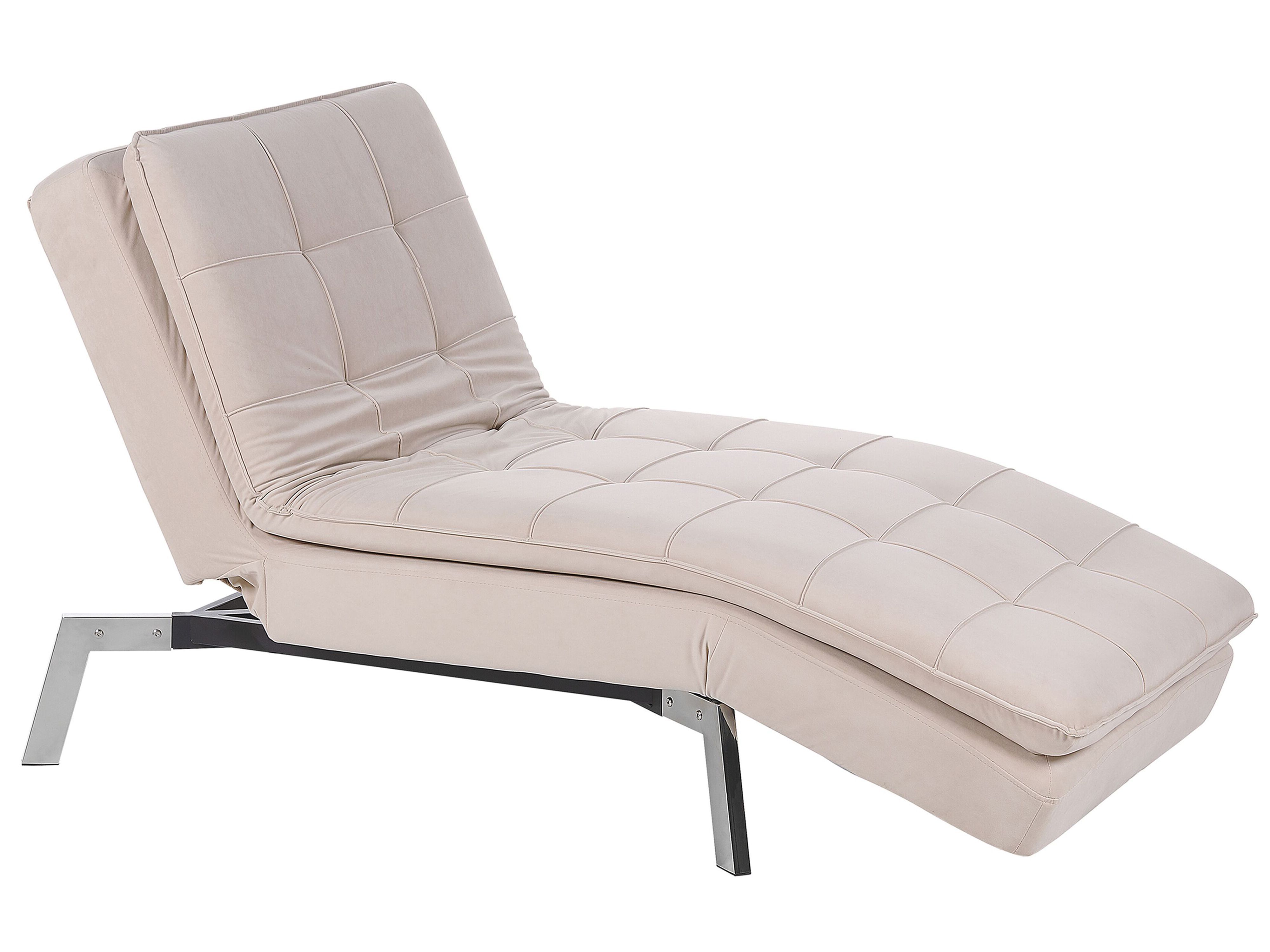 Chaise Longue LOIRET Velvet Beige