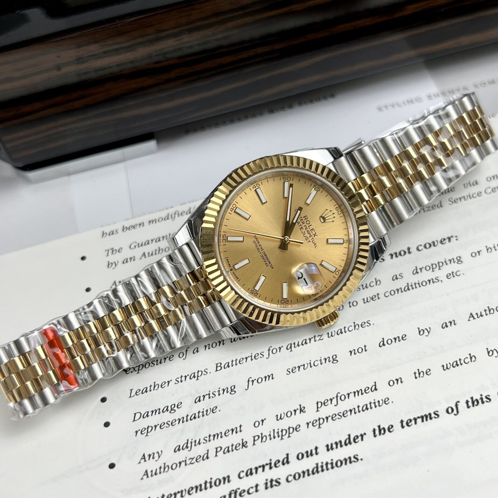 Rolex DateJust Replica Watch Yellow Dial EW Factory 36/41mm - Elite Watch Atelier