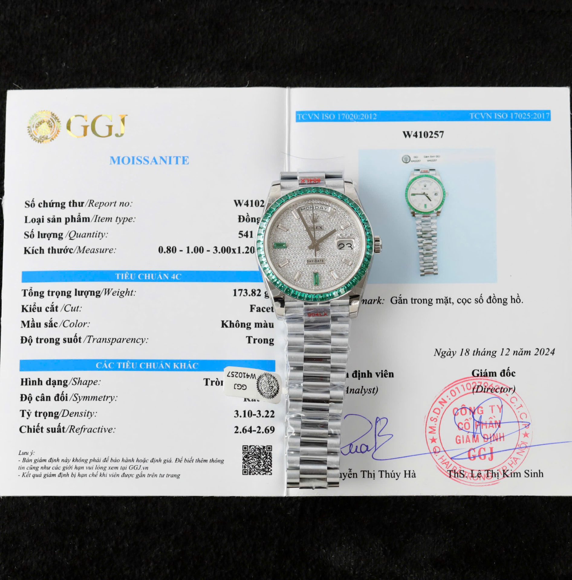 Rolex Day-Date Men Replica Watch Diamonds Moissanite + Sapphire Baguette Custom 40mm - Top club