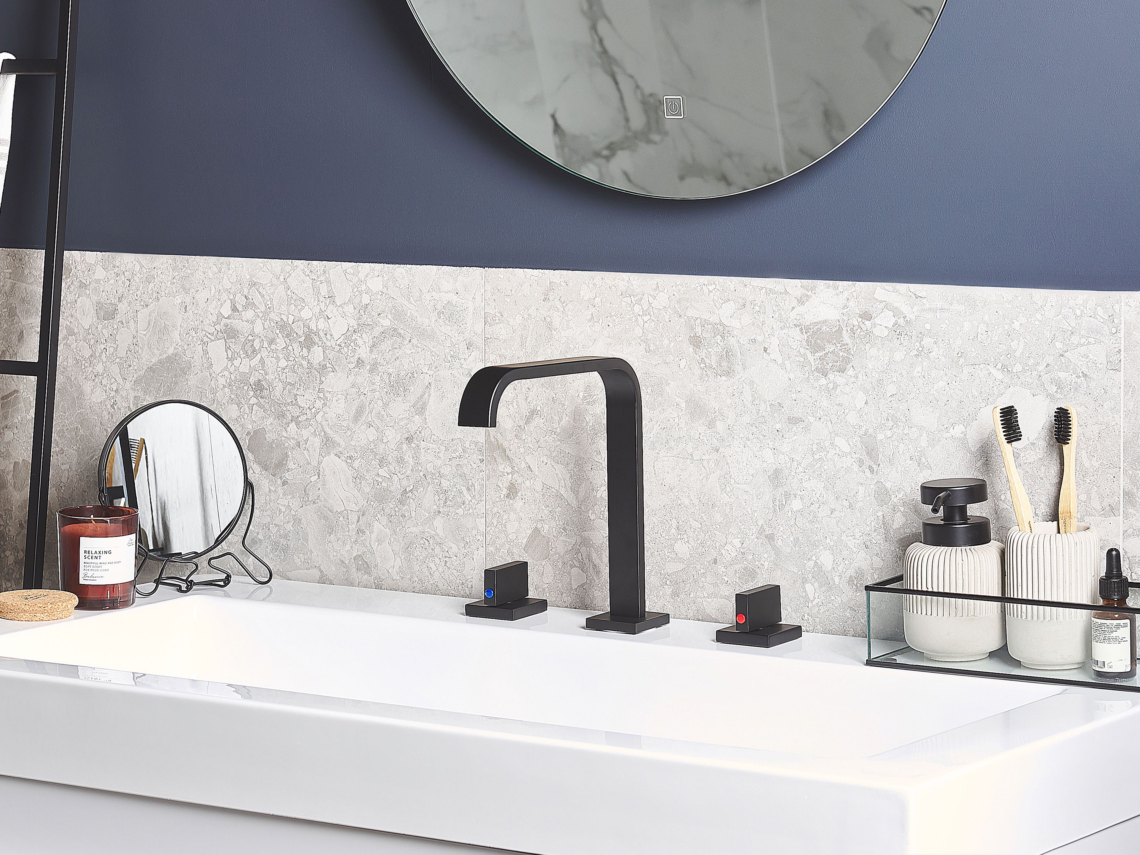 Basin Mixer Tap KAGERA Brass Black