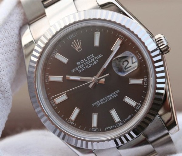 Replica Rolex DateJust 41mm 126300 Noob Black Dial Stick Markers SS Oyster Bracelet A3235 - Top club