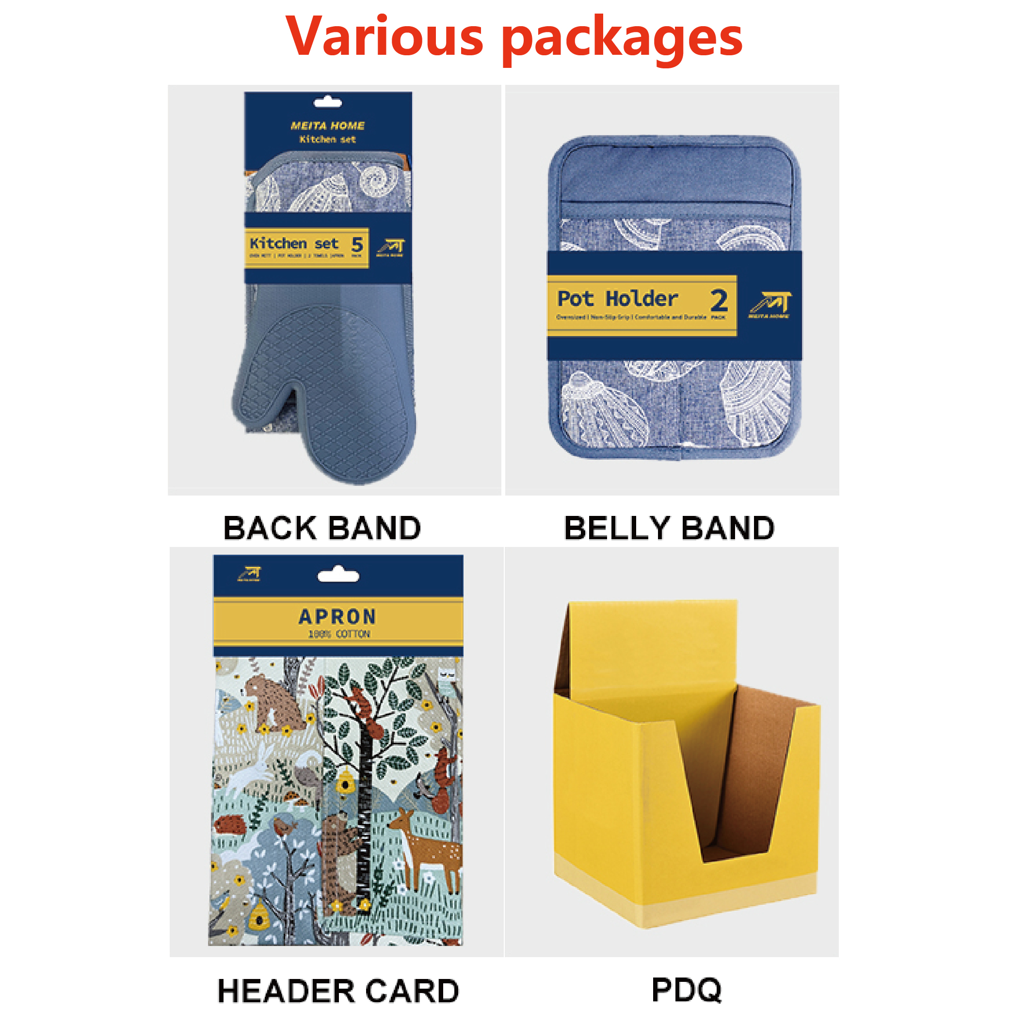 Cotton Denim Jeans Apron for Men Kitchen & Cleaning Use with Tool Pockets
