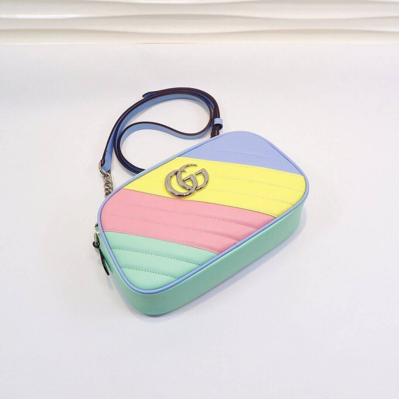 Replica Gucci Gg Marmont Small Shoulder Bag In Pastel And Rainbow 4476321:1High-quality replica