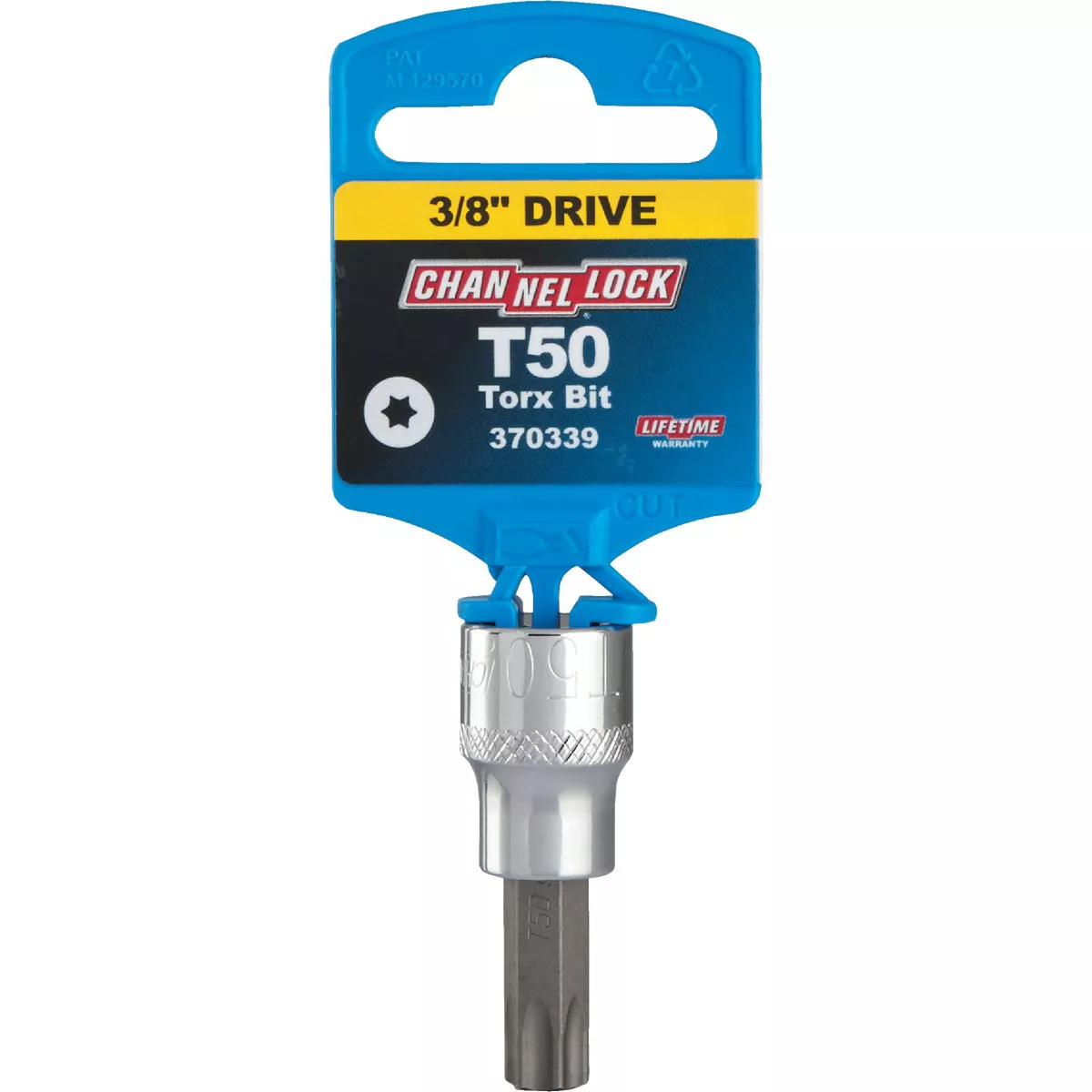 Channellock 3/8 In. Drive T50 6-Point Torx Bit Socket