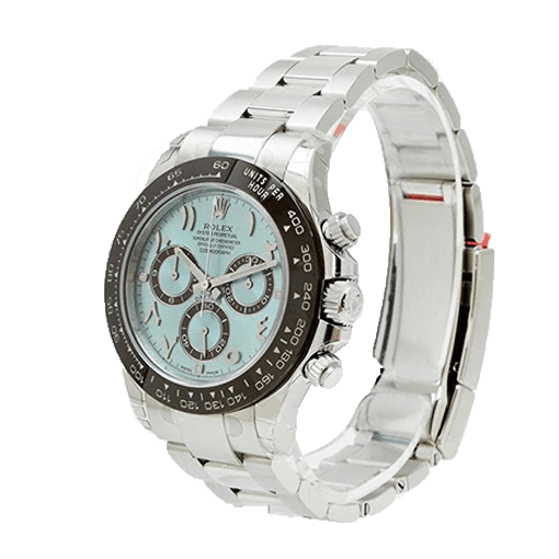 Rolex Daytona Platinum Ice-Blue Arabic Dial 116506-0001 Oyster Replica - Elite Watch Atelier