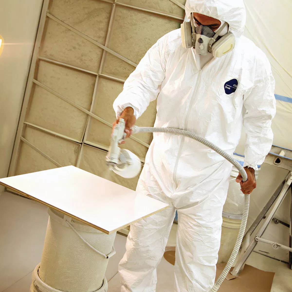Trimaco DuPont Tyvek Large Painters Coverall with Hood and Boots