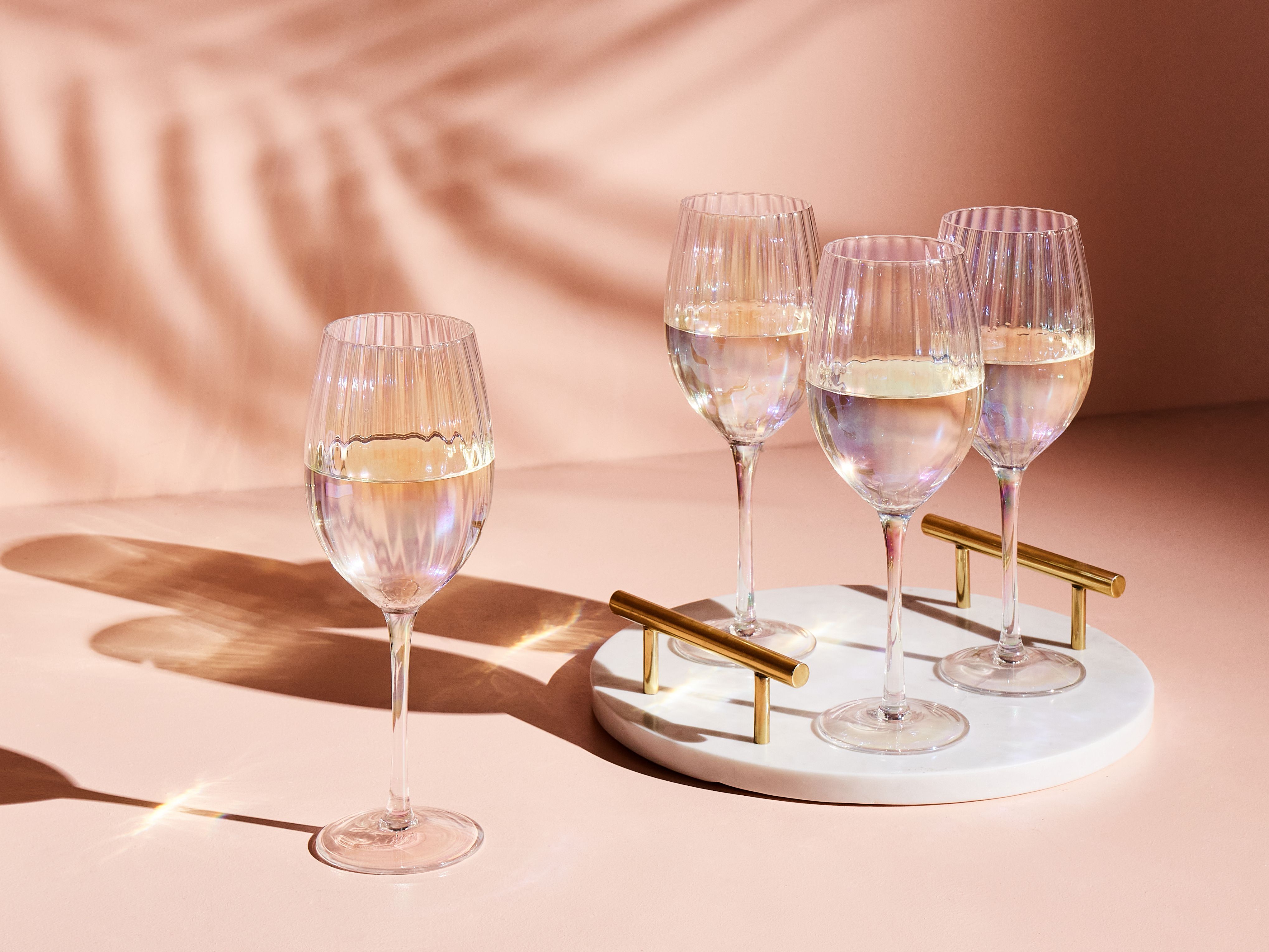 Set of 4 Wine Glasses MORGANITE 530 ml Transparent