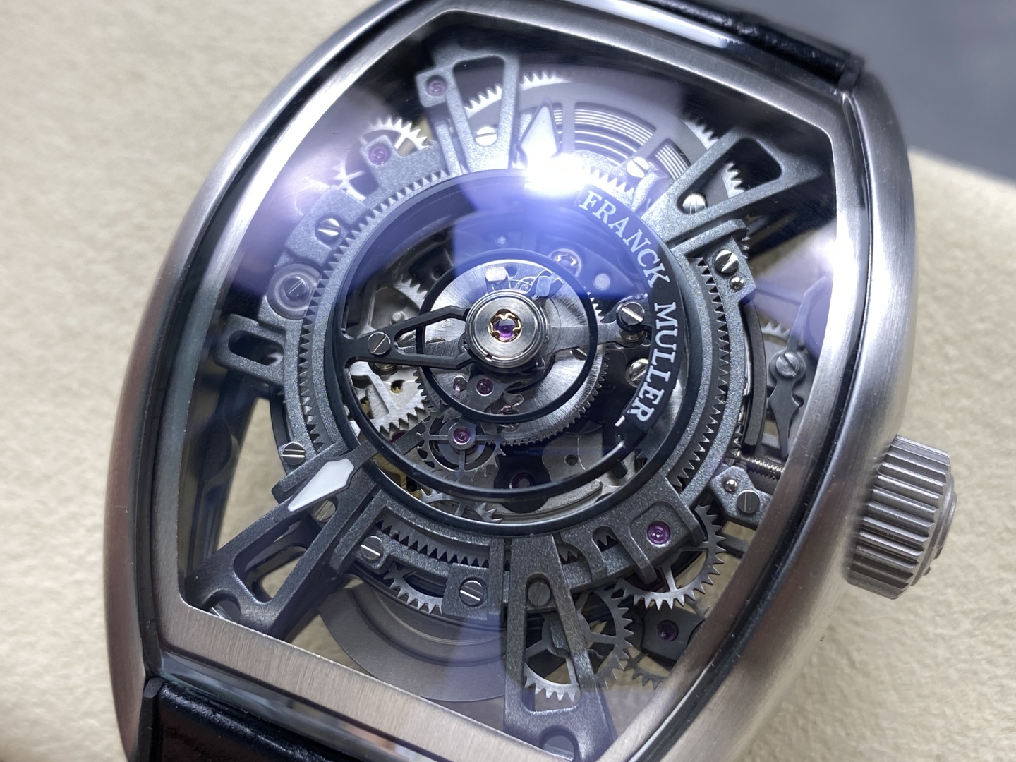 Franck Muller Curvex CX Grand Central Tourbillon Skeleton Luxury Replica Watches Men s 36x53mm - Top club