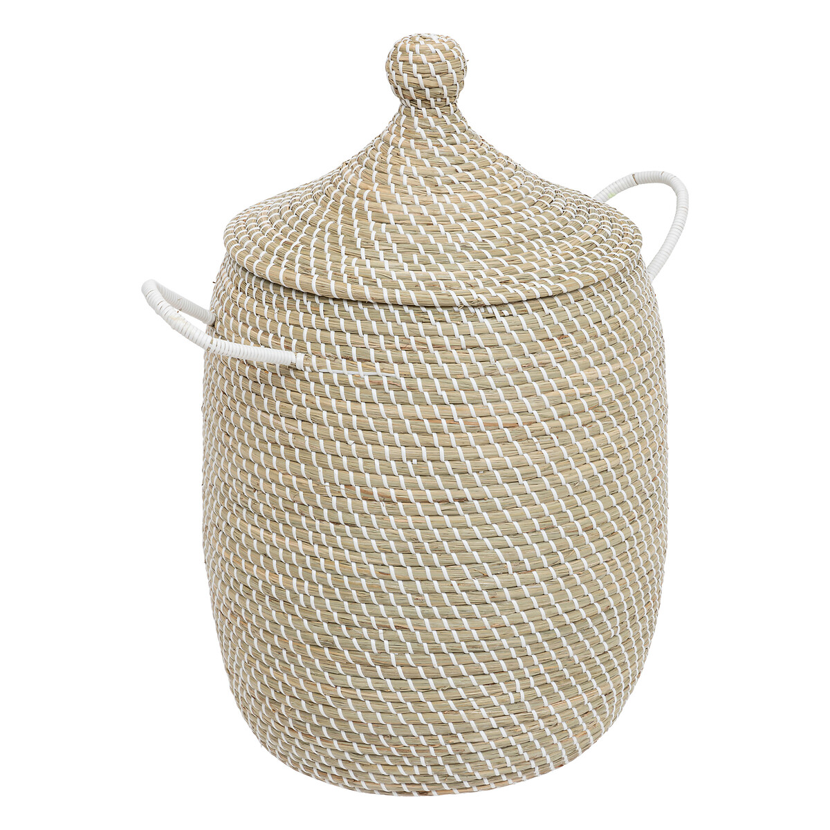 Set of 2 "Soleya" baskets Straw, D.30/39 cm