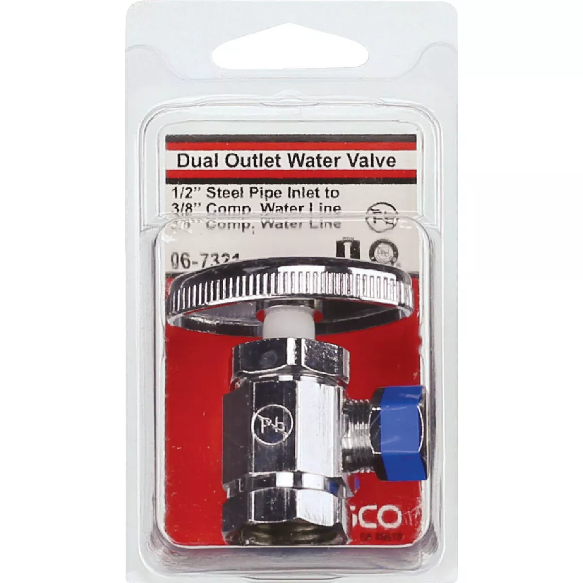 Lasco 1/2 In. IP x 3/8 In. Compression x 3/8 In. Compression Multi-Turn Style Angle Valve