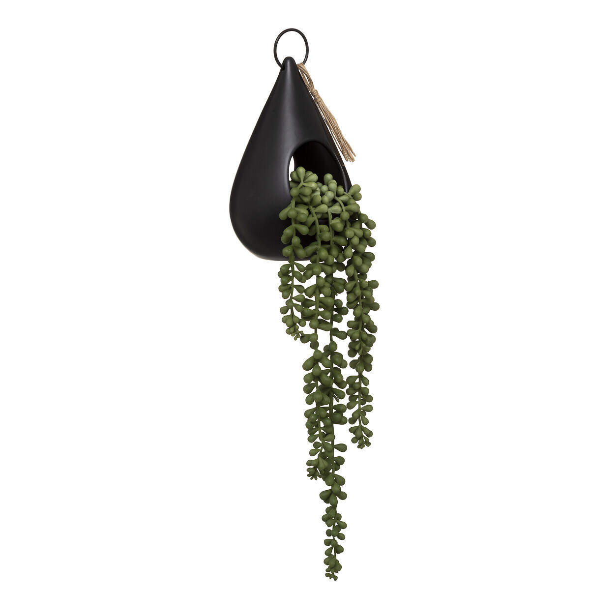 Artificial hanging plant "Tropics" Flowerpot, ceramic, H. 60 cm
