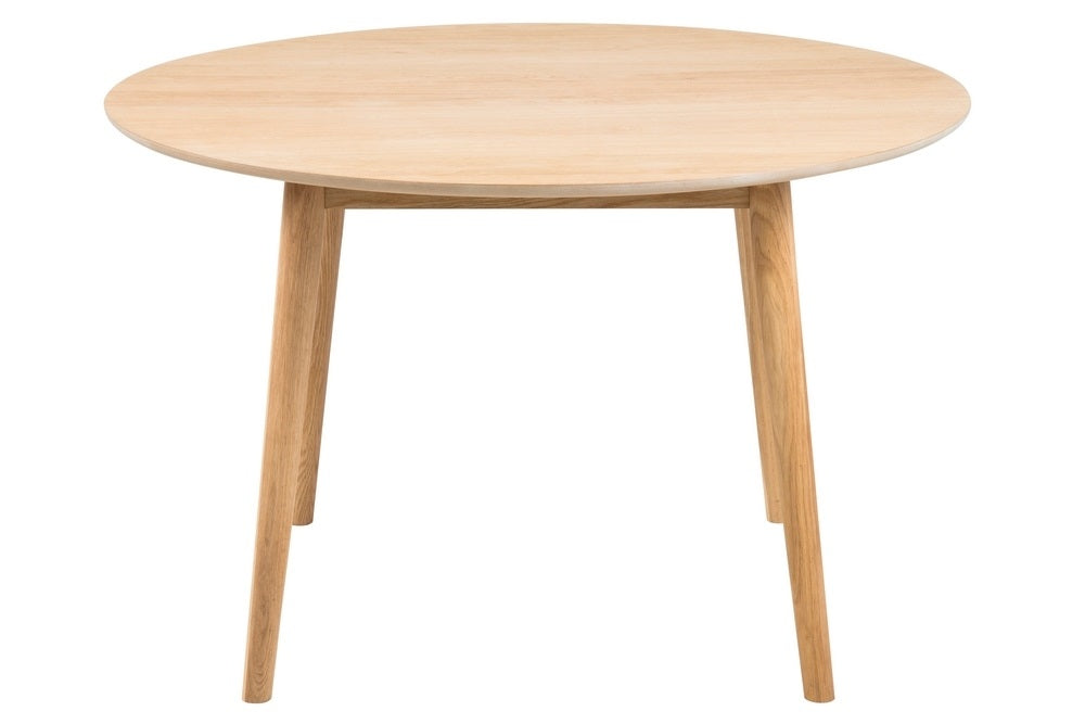 Blokker basic Rounded Eettafel Ø 120 cm - Eiken/Beige