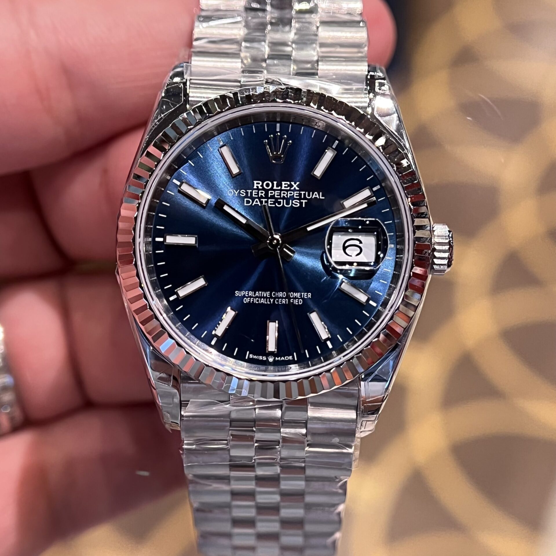Rolex DateJust 126334 Replica Watches Blue Dial VS Factory 36mm - Elite Watch Atelier