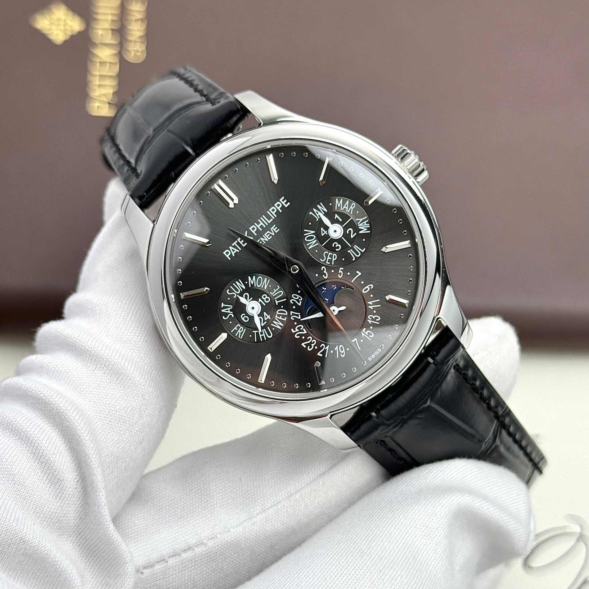 Patek Philippe Super Clone Watches Grand Complications 5327G Automatic Movement Gray Dial 40mm - Elite Watch Atelier